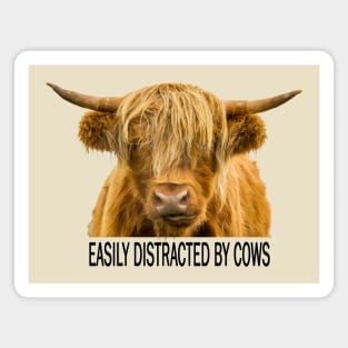 Easily Distracted by Cows Magnet